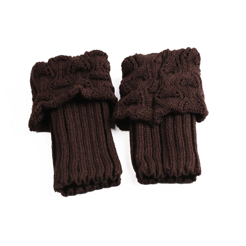 Hollow leg boot cover woolen leg cover warm decoration