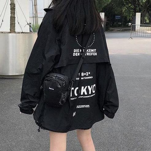 Korean Version Loose Print Patchwork In Fashionable College Style Long Sleeve