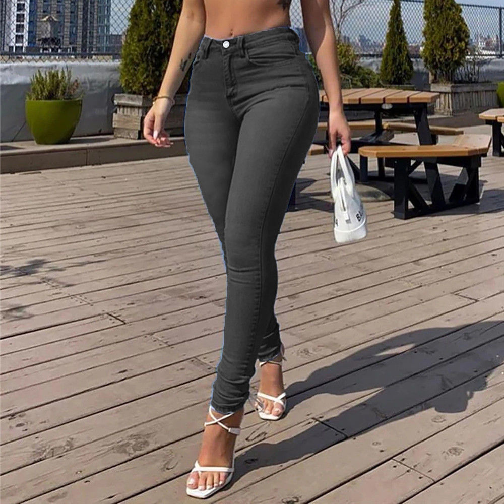 Sexede ferskenhofte-skinny-jeans til kvinder