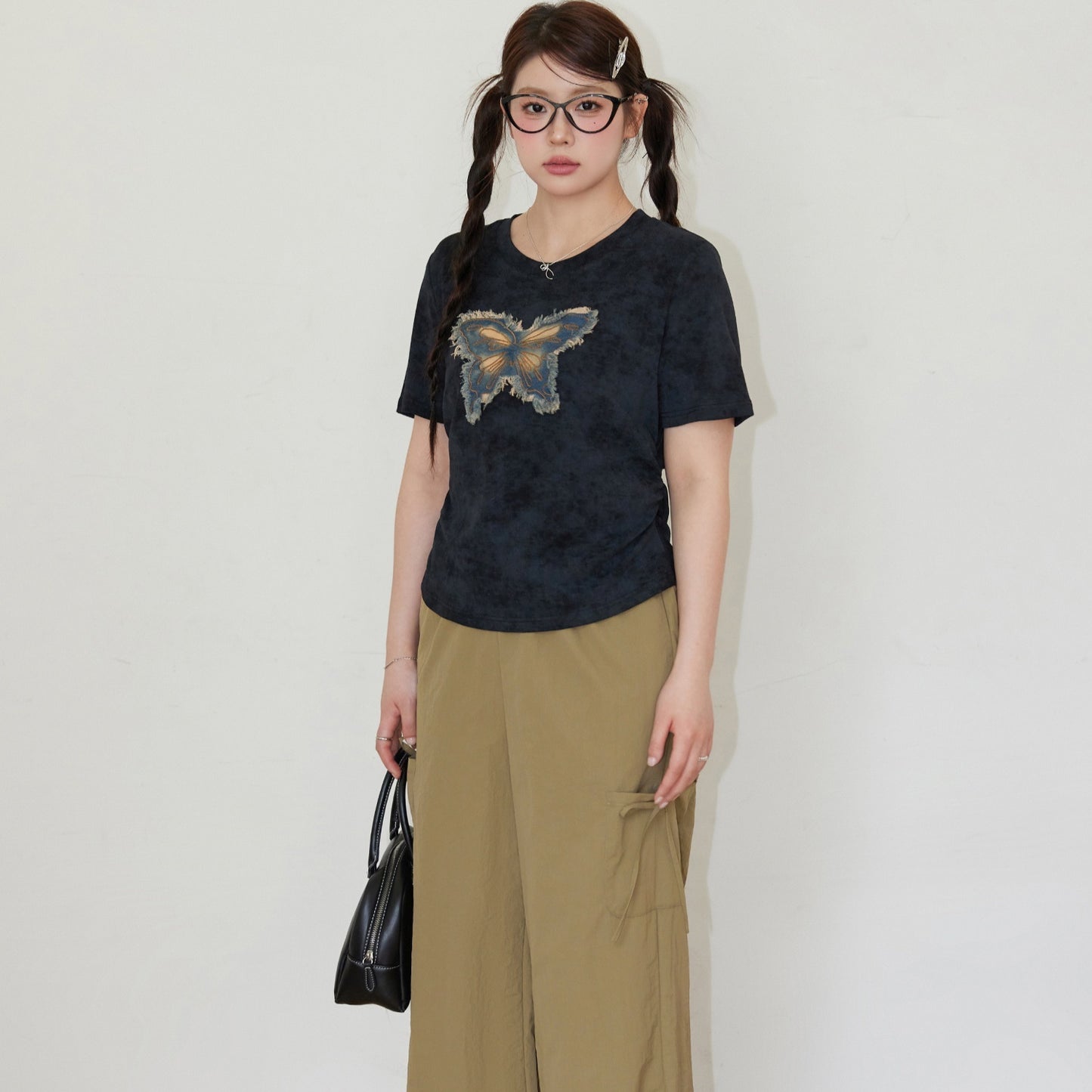 Sweet Cool Hot Girl Butterfly Plus Size Short-sleeved T-shirt Summer