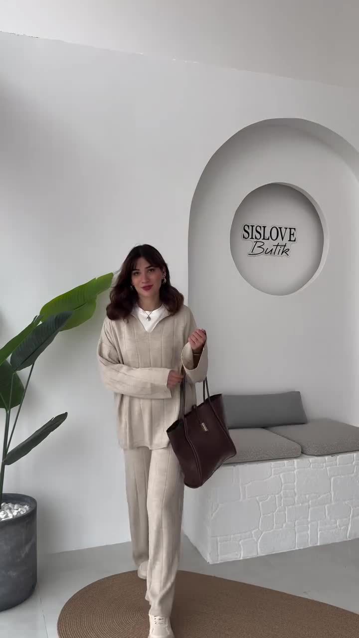 Autumn New Solid Color Line Pattern Slim Lazy Style Suit For Women