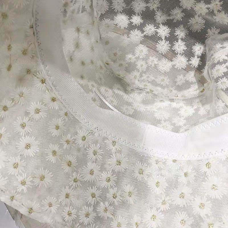 Fisherman's Hat Female Daisy Embroidery