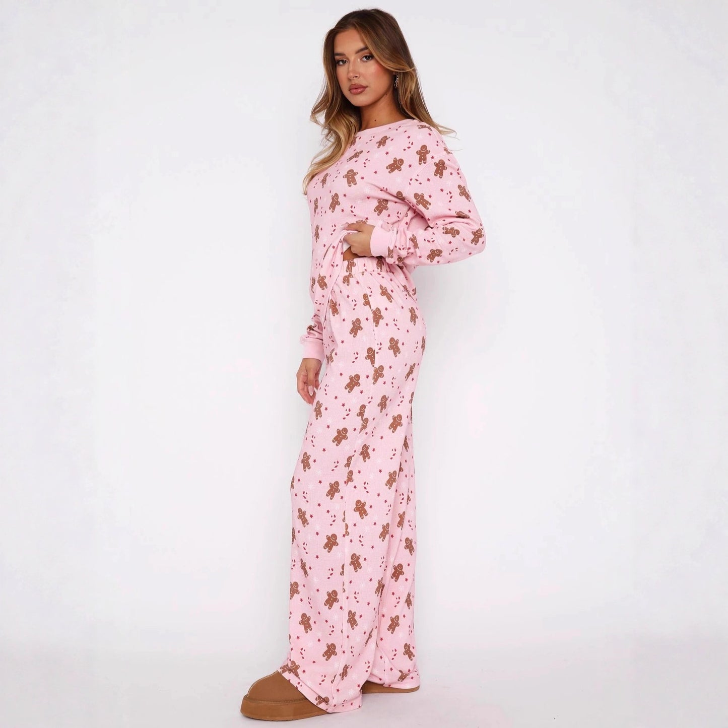 Casual Fashion Long-sleeved Pants And Homewear Two-piece Set