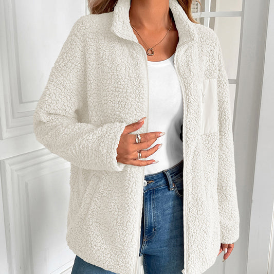 European And American Women's Clothing Autumn And Winter Lamb Wool Berber Fleece Coat