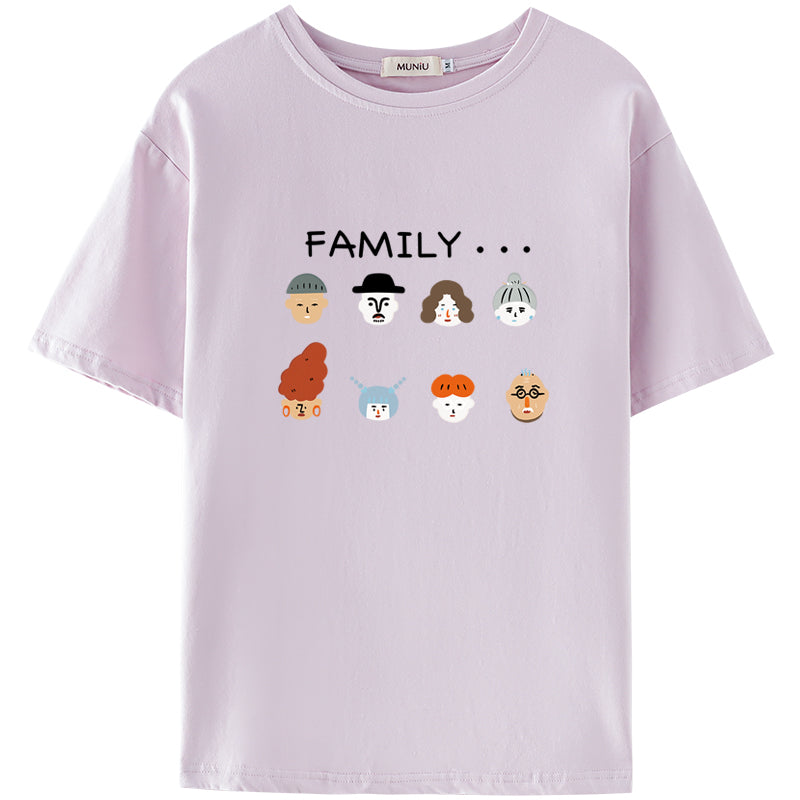 Women's Summer New Casual Cotton Printed T-shirt