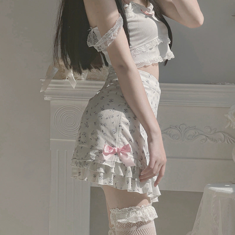 Women's Age-reducing Laminated Hem Skirt