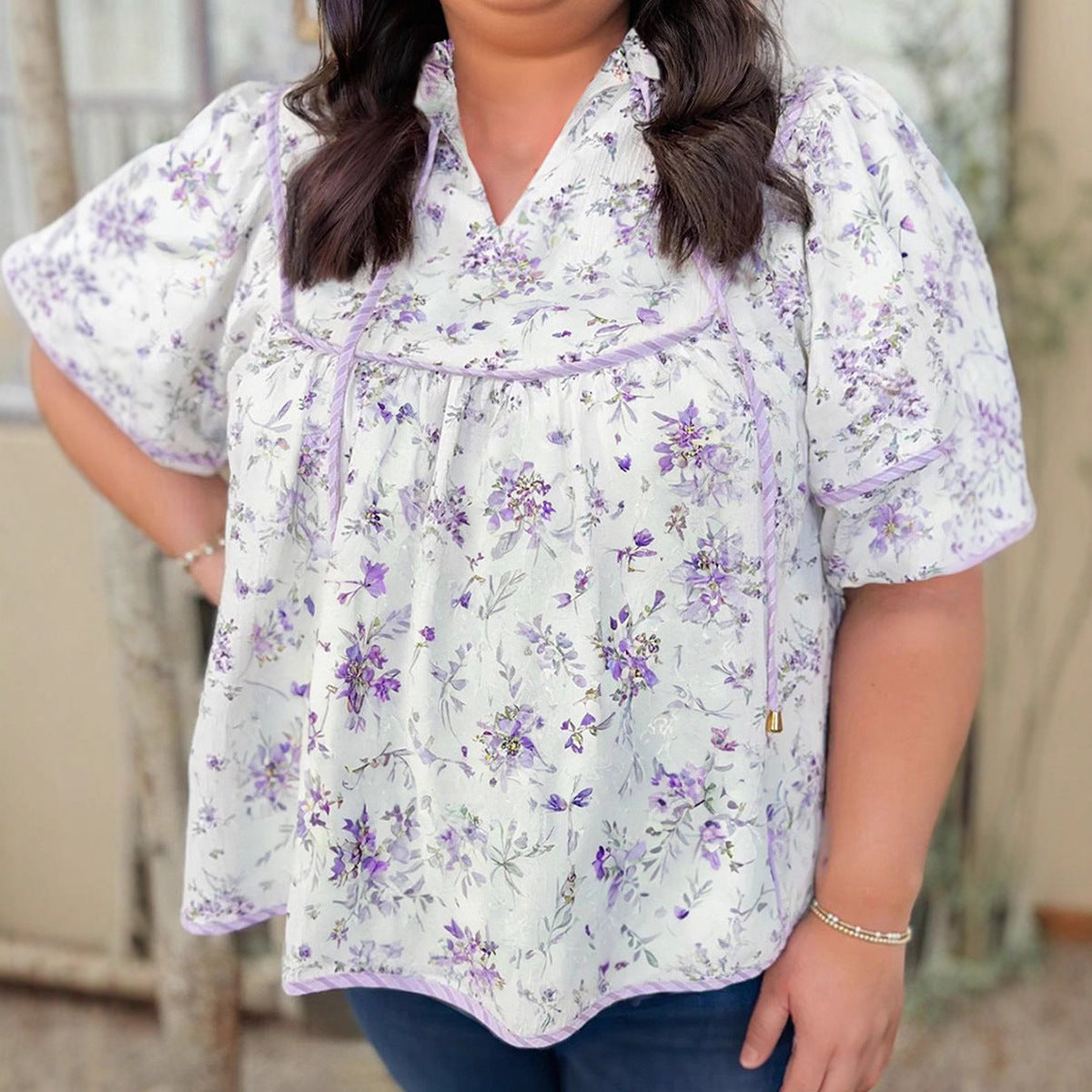 Versatile Printed Chiffon Blouse For Women