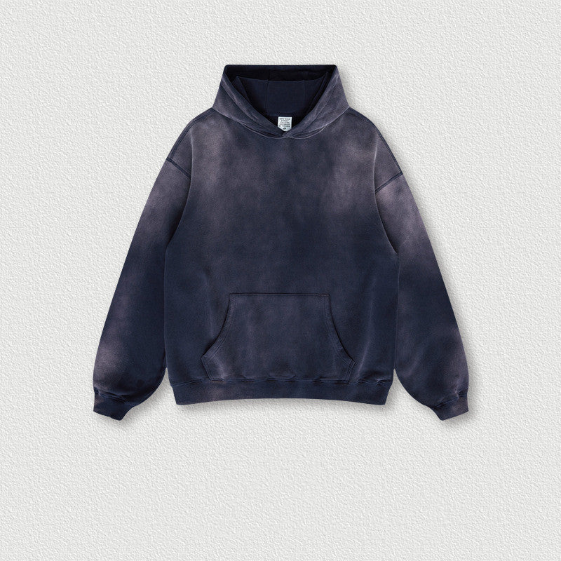 AutumnWinter American Vintage Sprayed Bayonet Washed Hooded Sweatshirt