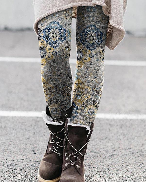Hawaiian Style Digital Printing 3D Leggings For Men And Women