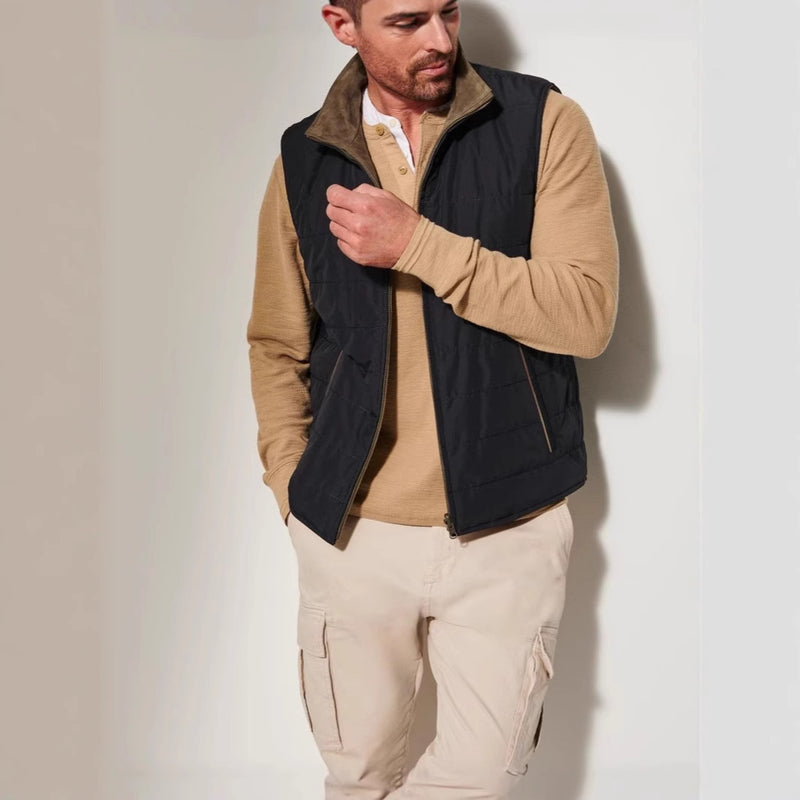 Men's Reversible Suede Double-sided Vest Jacket