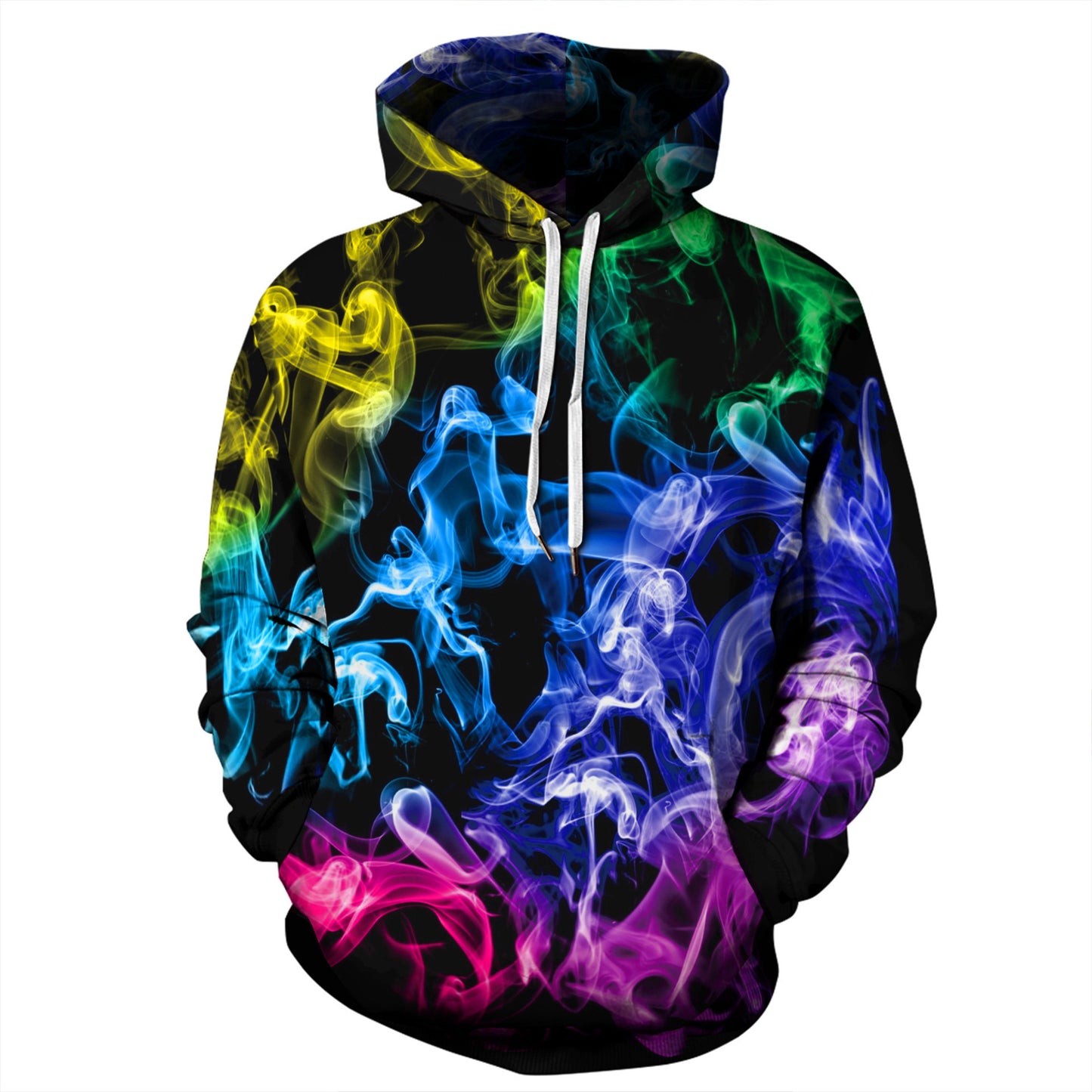 Pullover Sweater Print Casual With Hood