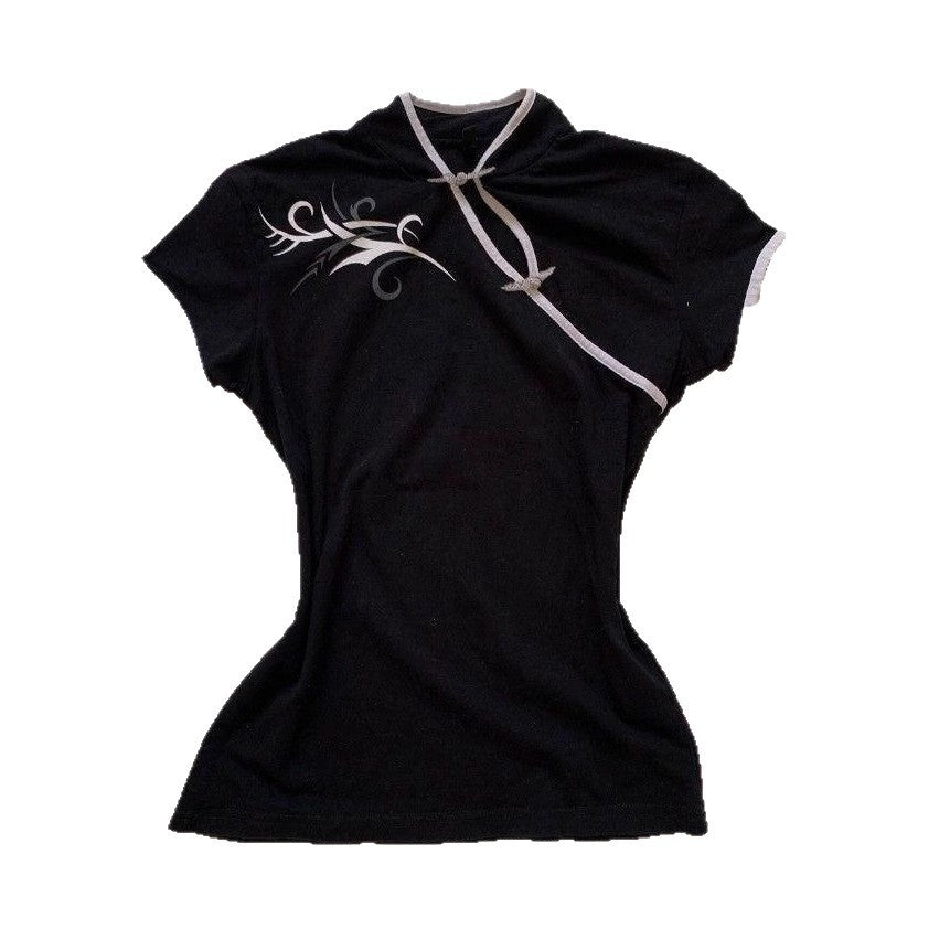 Retro-chic Modern Chinese-style Fashion T-shirt