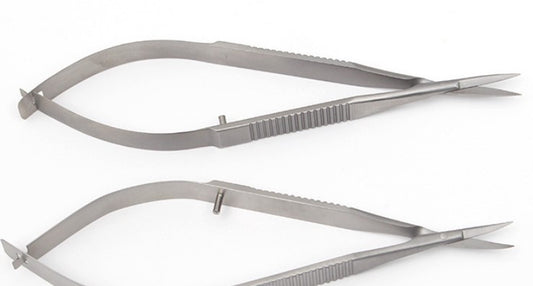 Corneal Scissors Ophthalmic Microinstruments With Flat Handle For Dismantling Stitches
