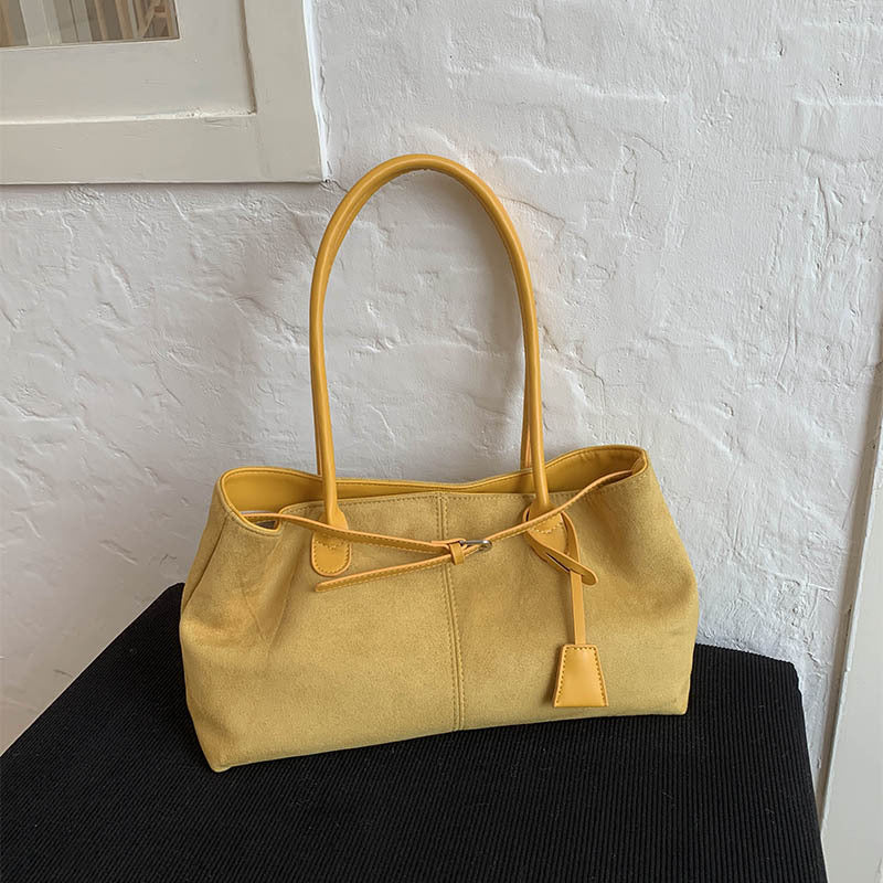 Retro Matte Leather Handbag Fashion Style