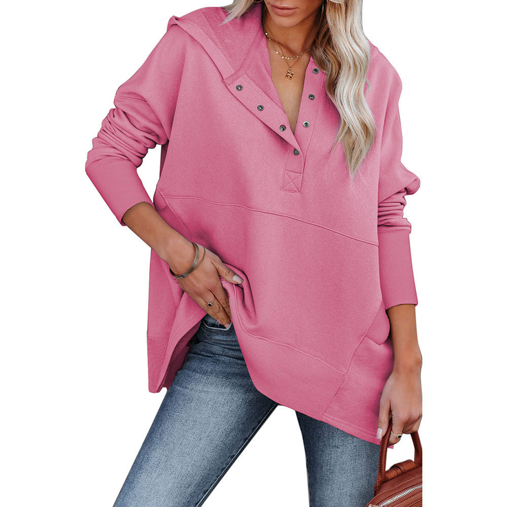 Womens New Loose Casual Batwing Hoodie With A Hood
