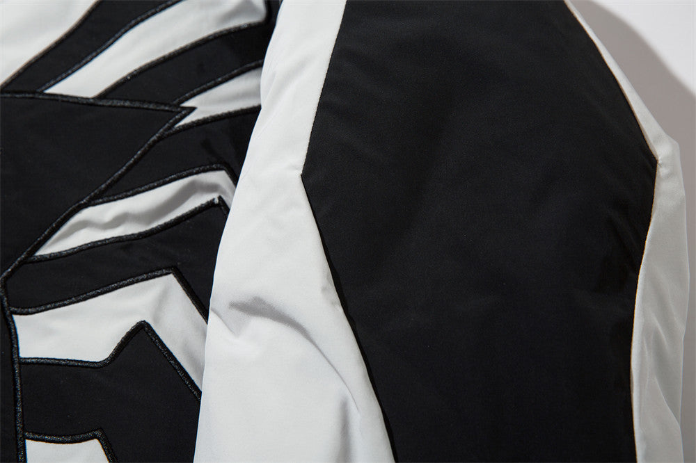 Personalized Five-pointed Star Color Contrast Patchwork Jacket For Men