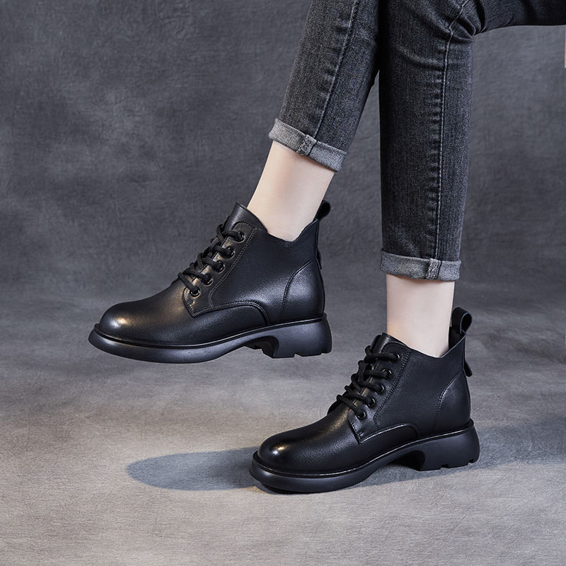 Women's Fashion Leather Martin Boots