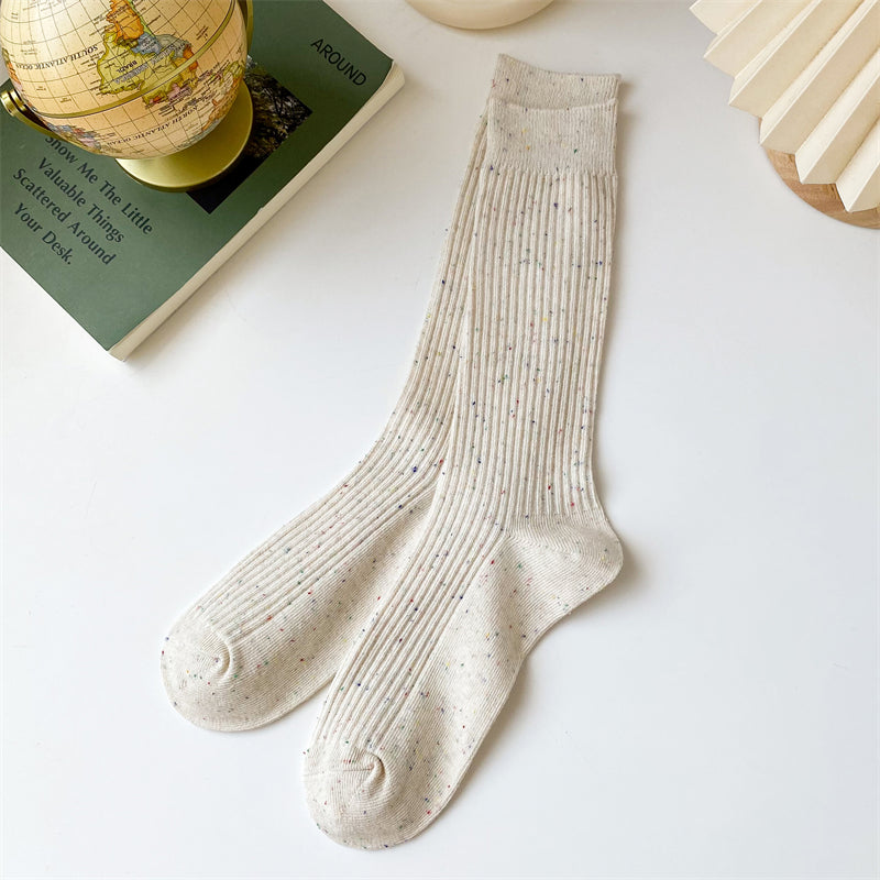 Women's Fashion Simple Breathable Sweat-absorbing Long Socks