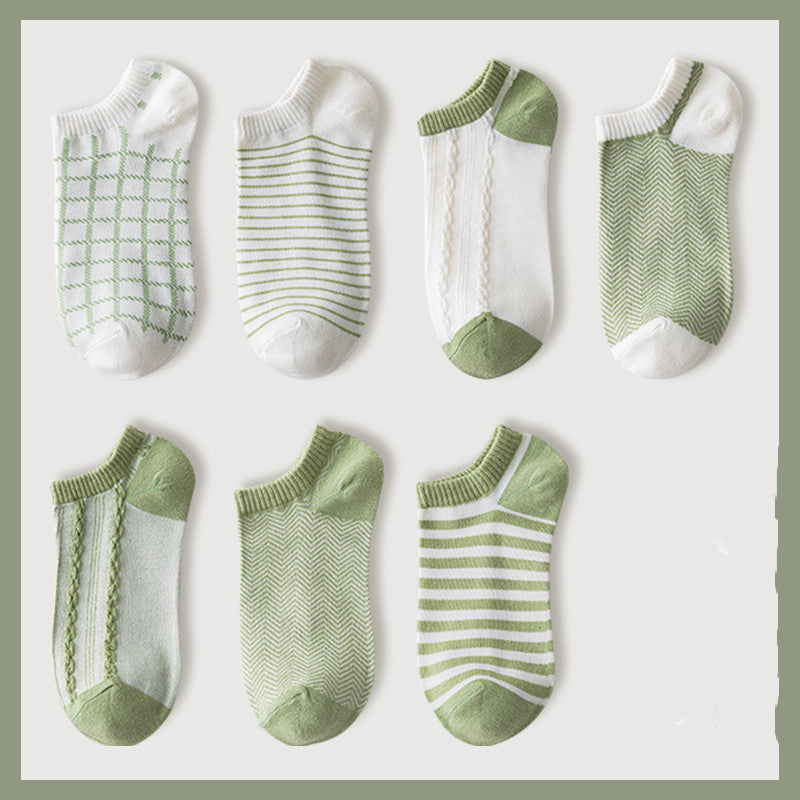 Ladies Cute Cotton Shallow Mouth Invisible Socks