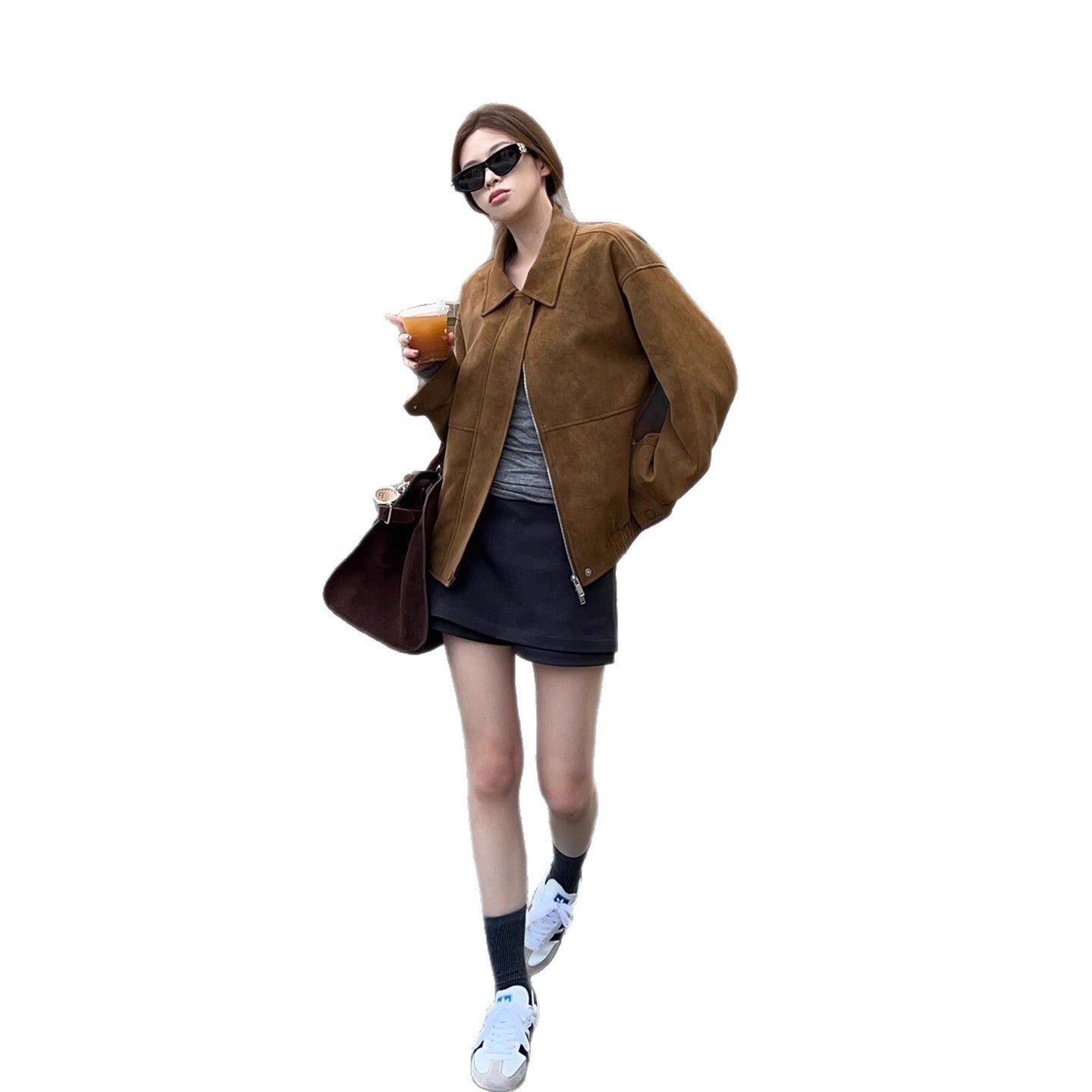 Premium Small Stand-collar Loose Casual Jacket Top