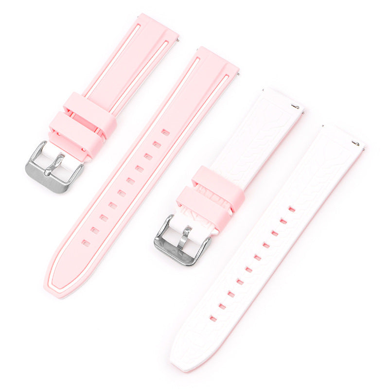 match 20mm Mercury Moon Two-color Silicone Strap