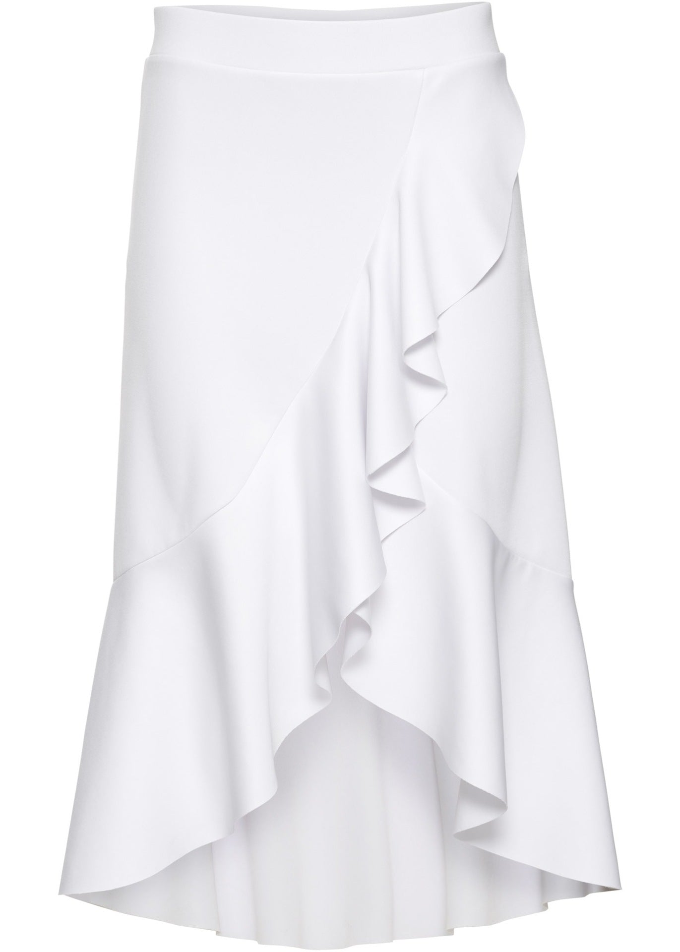 New Mid Length Skirt With High Waist And Irregular Pleats