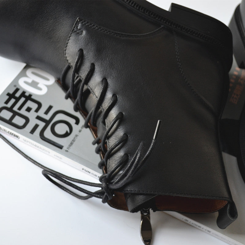 Fashion Leather Eight Hole Big Toe Martin Boots