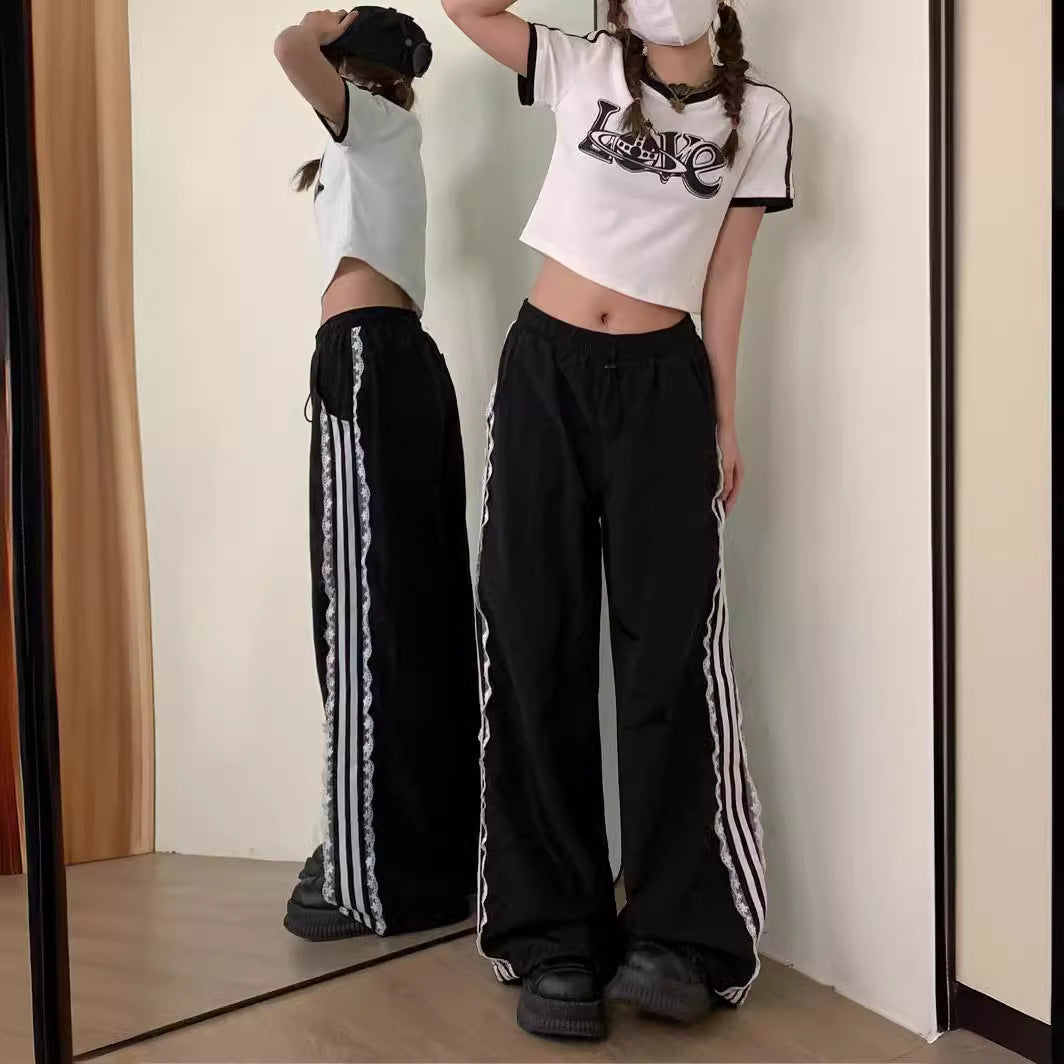 Edge Black Strip Sports Pants