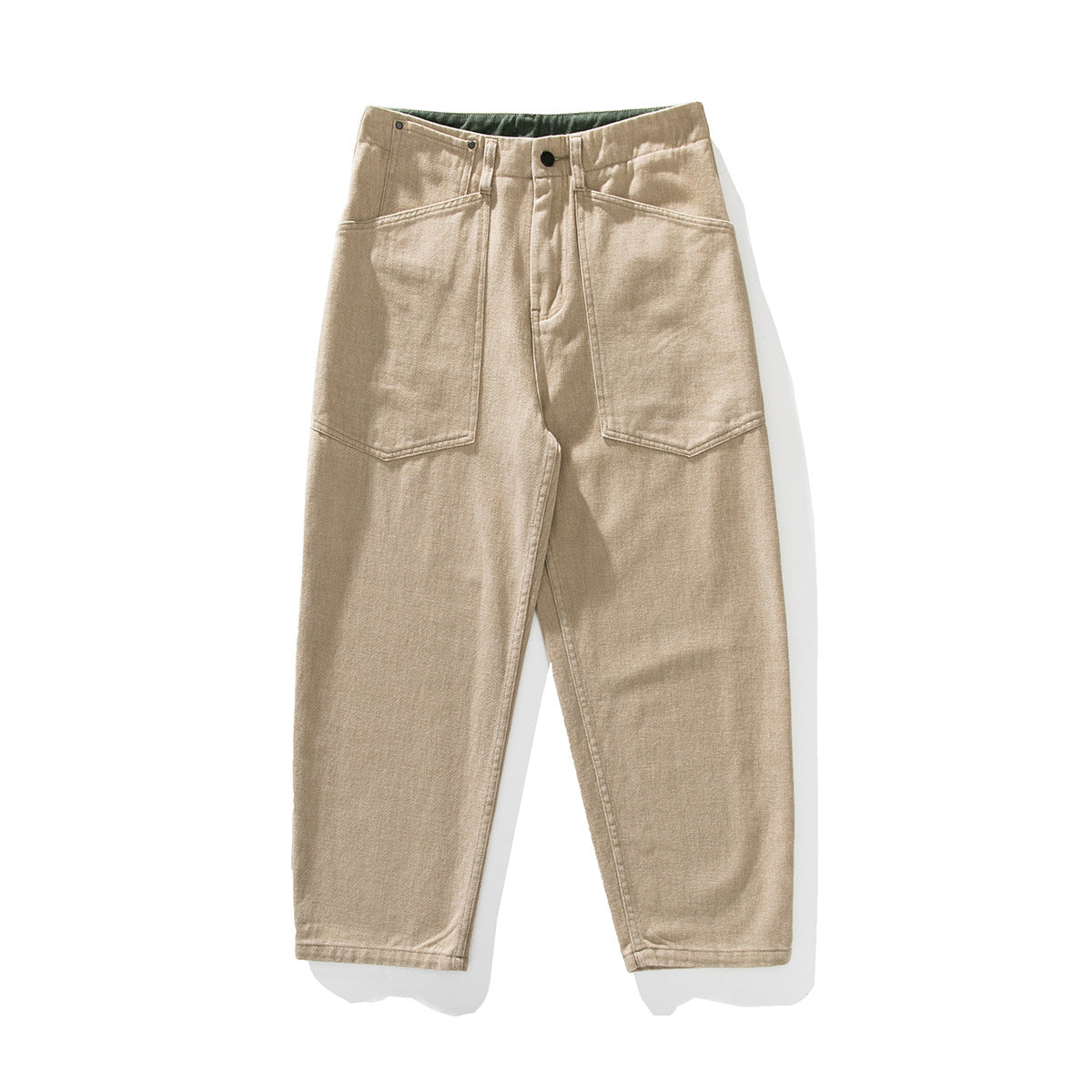 Japanese Spring Style Large Workwear With Pocket Casual Loose Pants
