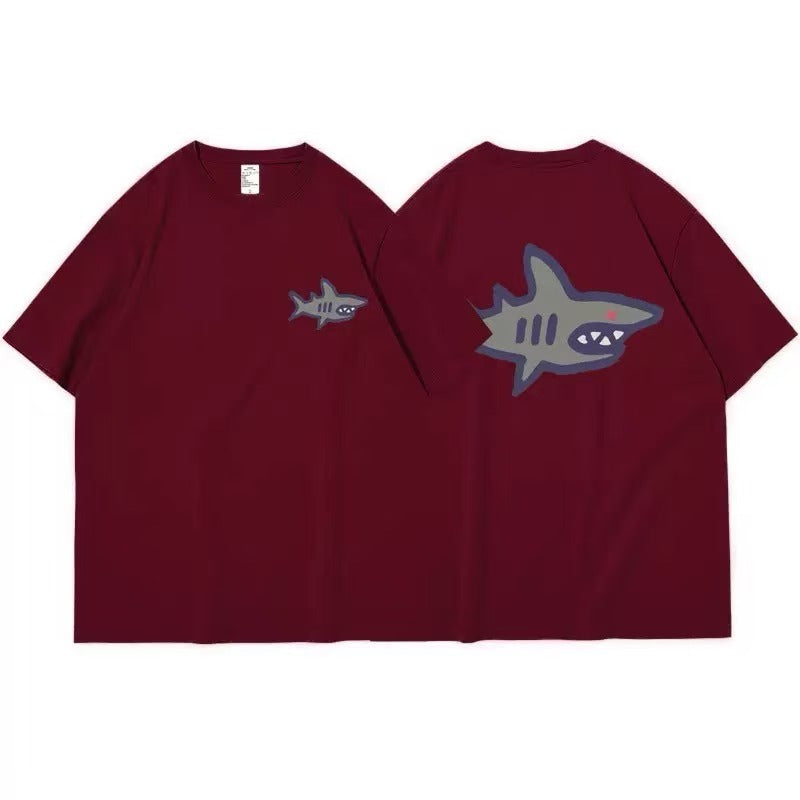 Loose-fitting Retro Niche-style Top In A Classic American Cotton Design