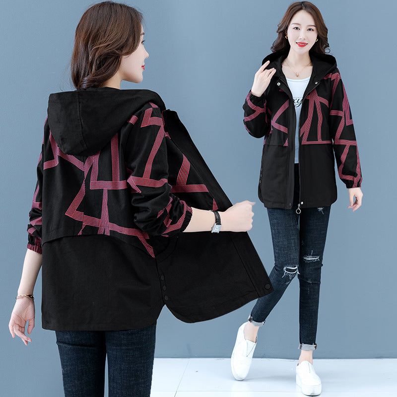 New Style Large Size Windbreaker For Autumn Coat