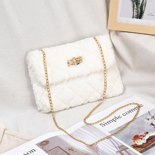 Ladies Ringer Plush Bag Fashion