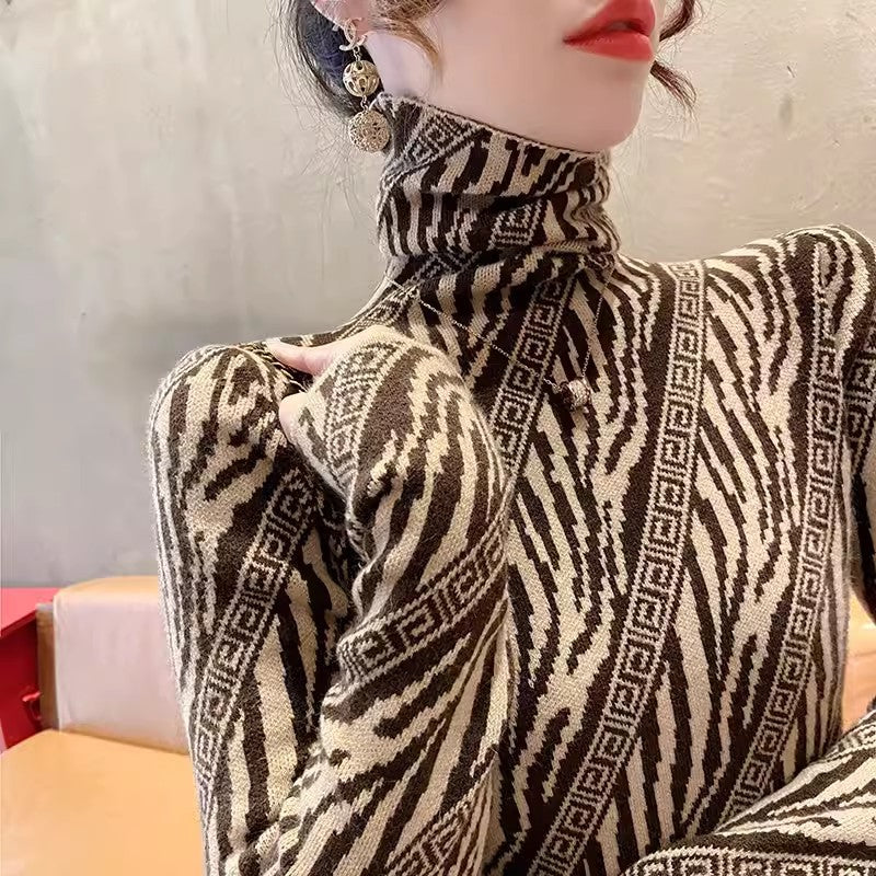 Women's Turtleneck Sweater Autumn And Winter Undershirt Top