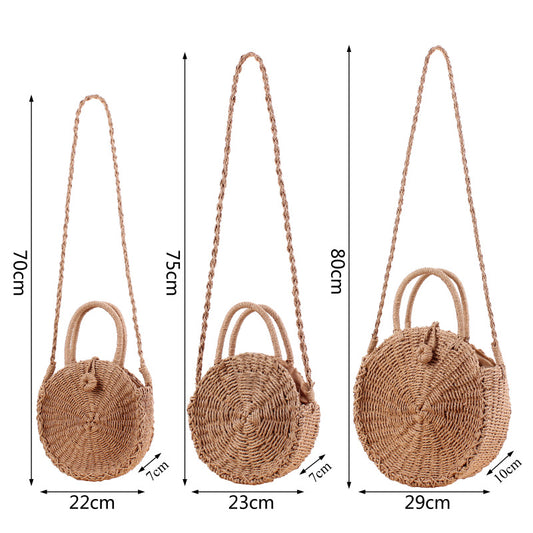 Vacation Beach Hand-woven Bag Round Hand