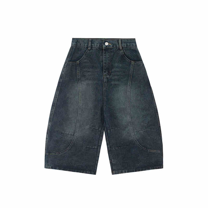 Women's Straight Loose Retro Washed Do The Old Cowboy Shorts