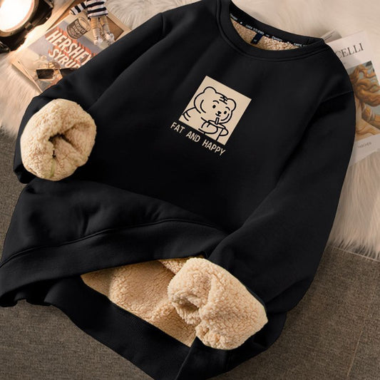 Fashion Thickened Printed Sweater For Women