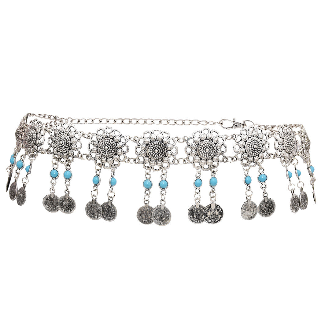 Belly dance coin tassel waist chain