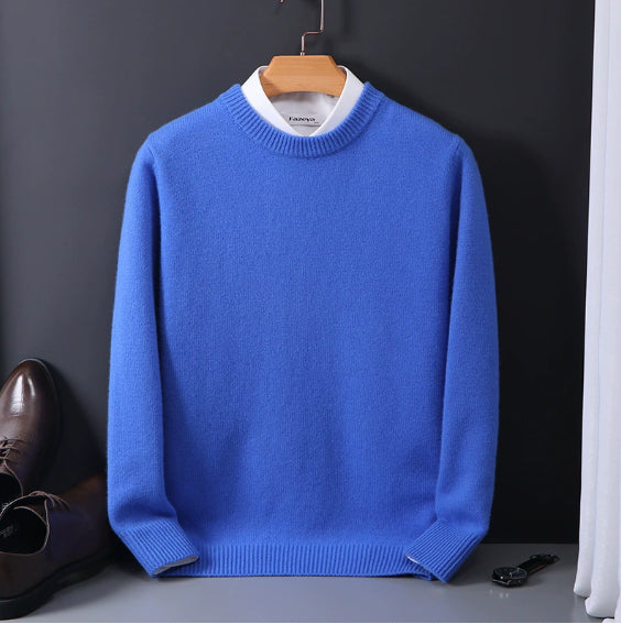 Round Neck Sweater Loose Oversized Knit Sweater