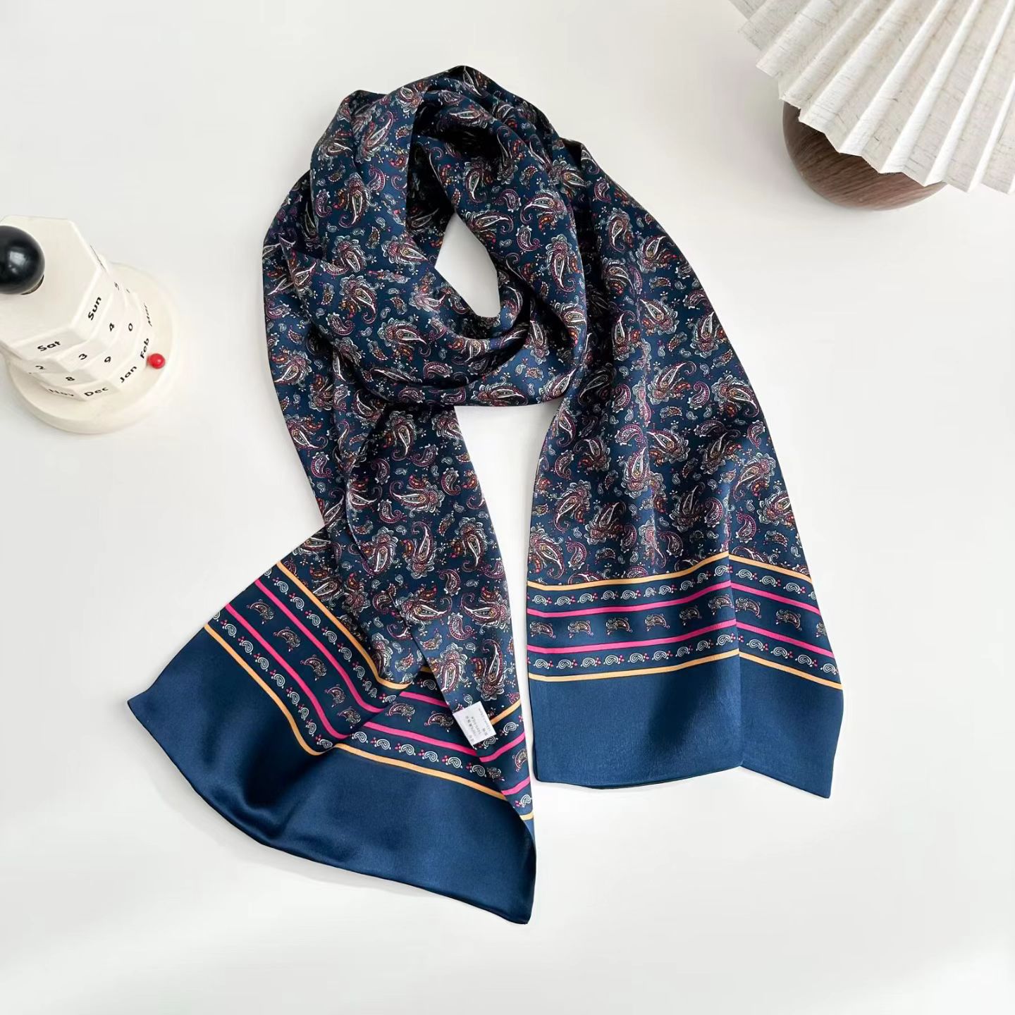 New Double-sided Printed Silk Men's Scarf