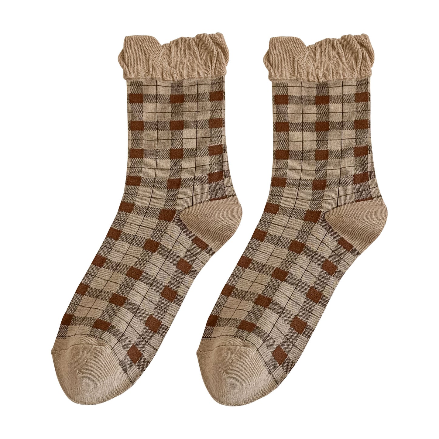 Cute Lace Rhombus Preppy Stockings