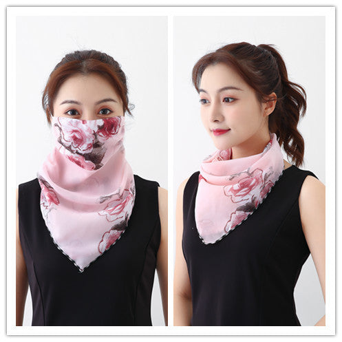 Summer outdoor riding mask driving sun shading scarf