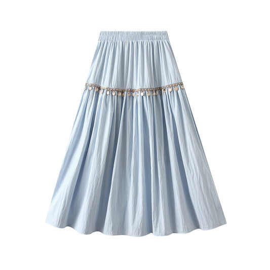 Bohemian Vacation Style Embroidered Skirt
