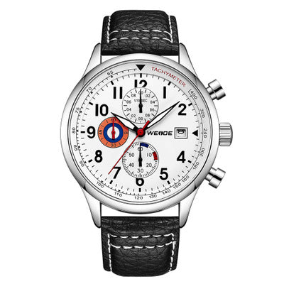 Running seconds waterproof belt watch