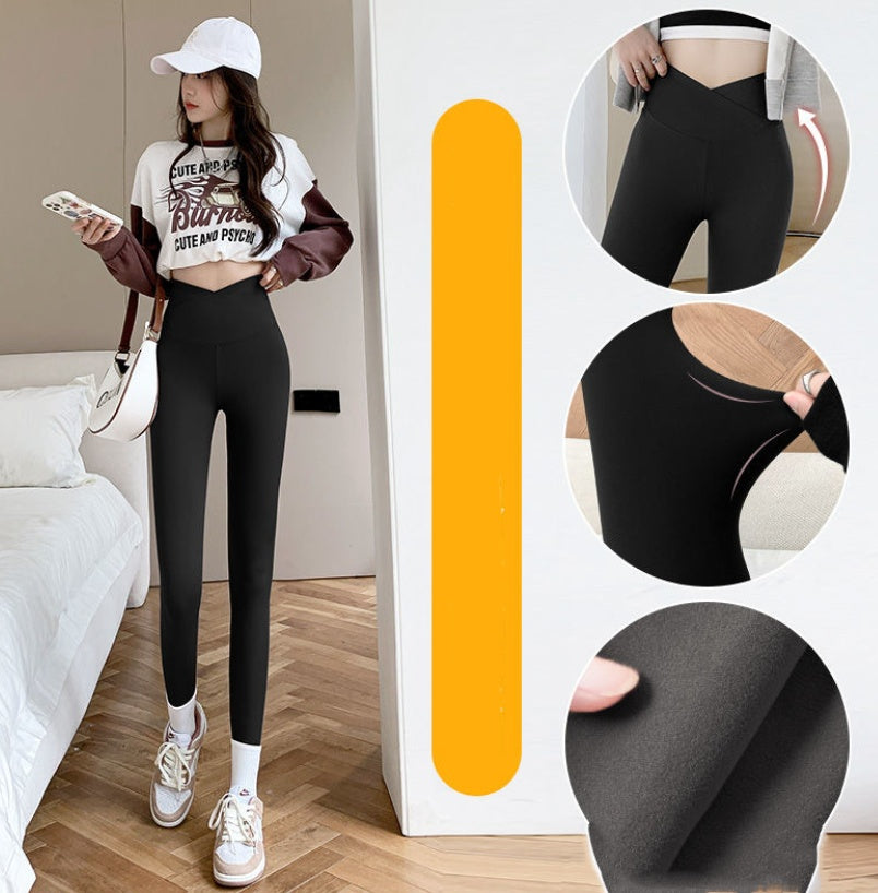 Cross Waist Shark Pants Wear High