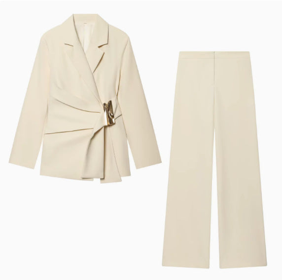 Female Temperament Suit Fashion Lace-up