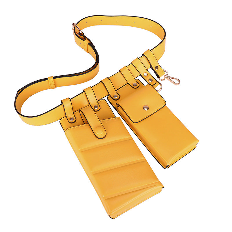 Belt Mesh Red Keychain Belt Bag