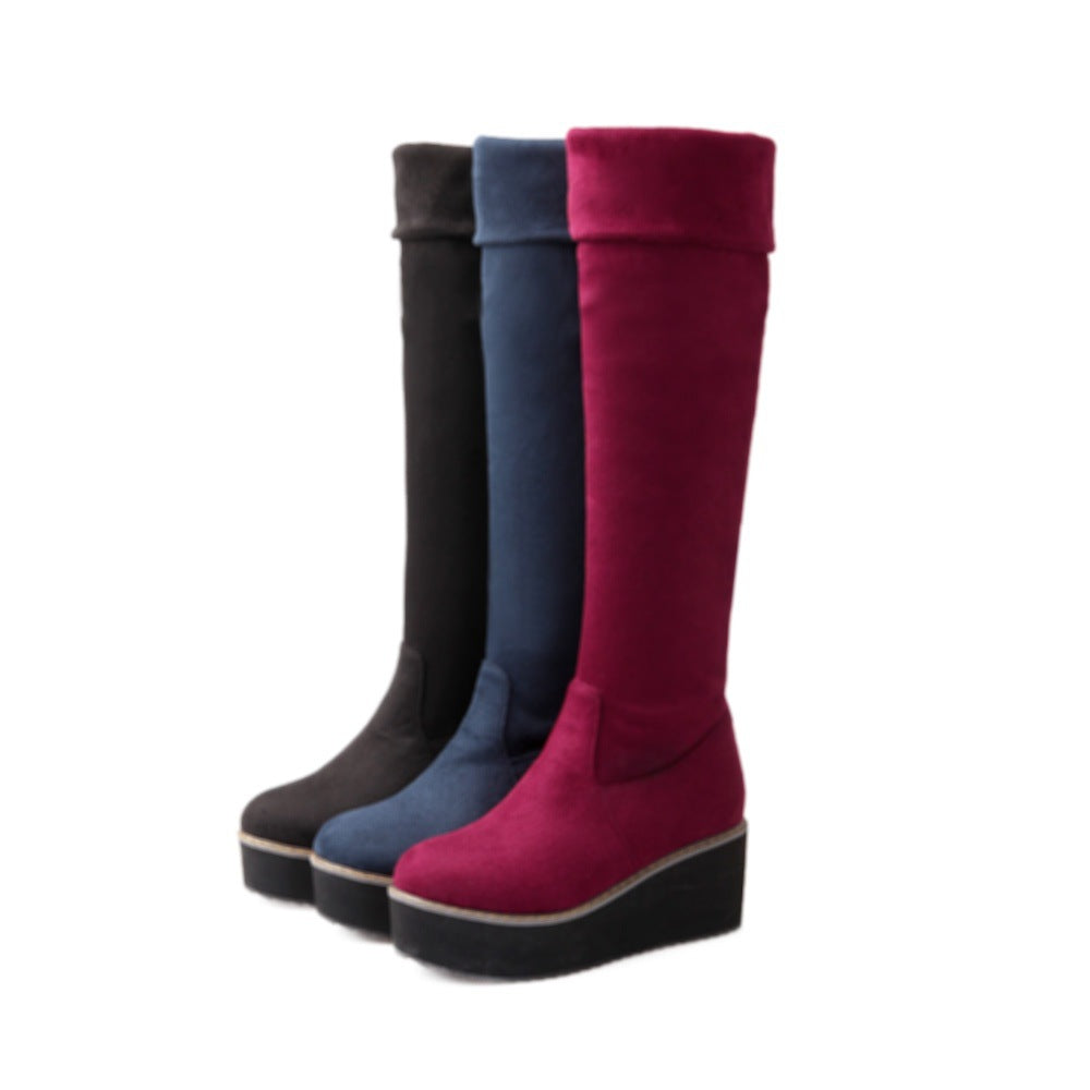 Winter Thick-soled Flat-bottom High Boots Tide