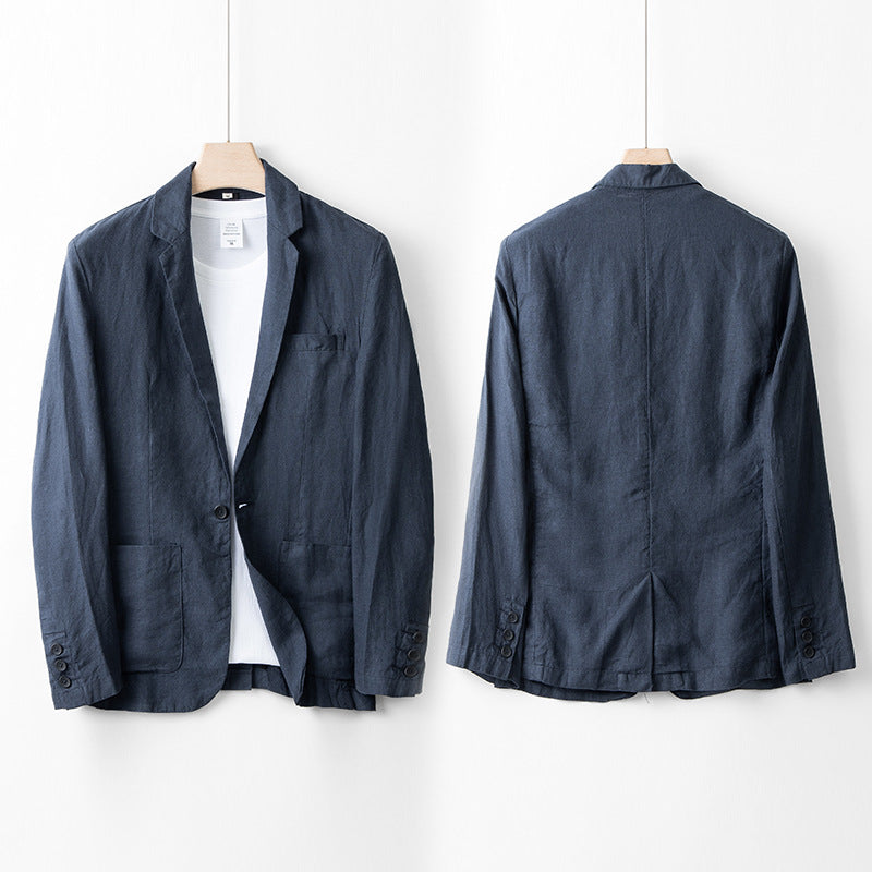 Linen Suit Men's Loose Casual Jacket