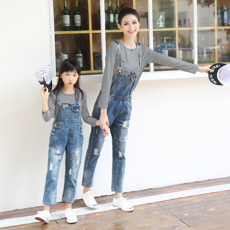 Denim overalls