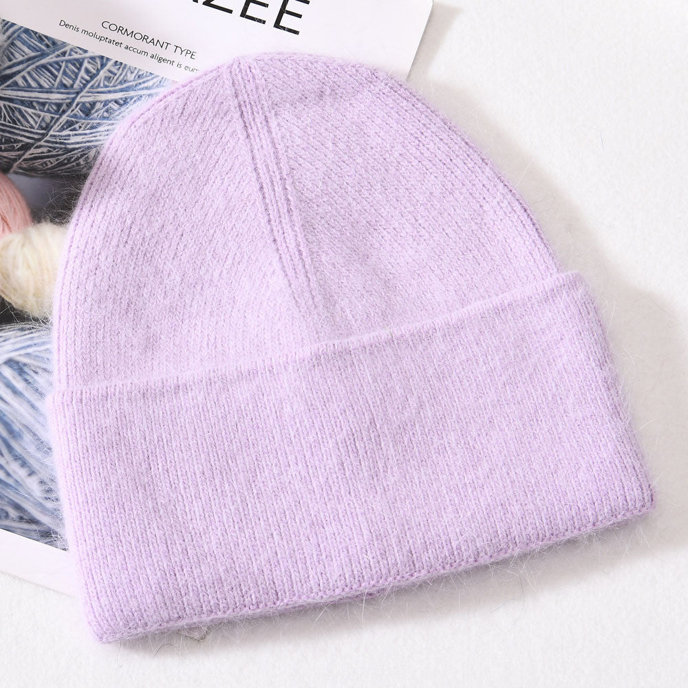 Autumn And Winter New Outdoor Solid Colour Knitted Wool